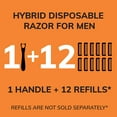 thumbnail image 2 of BIC Comfort 3 Hybrid Men's Disposable Razor, Black, 1 Count, 2 of 8