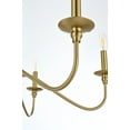 thumbnail image 7 of Living District Rohan 6-Light Transitional Metal Chandelier in Brass/Black, 7 of 7