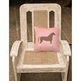 thumbnail image 2 of Pink Check Themed Fabric Decorative Pillow, 2 of 2