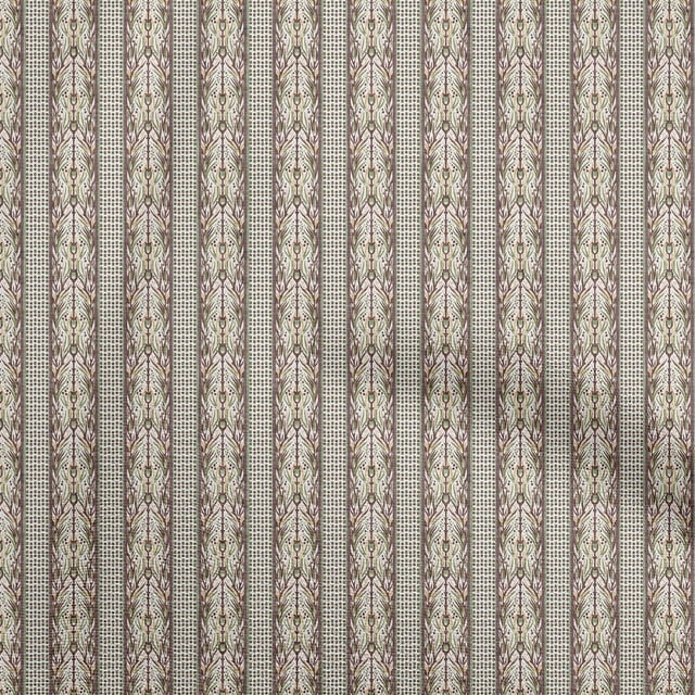 oneOone Cotton Poplin Brown Fabric Asian Block Sewing Craft Projects Fabric Prints By Yard 56 Inch Wide