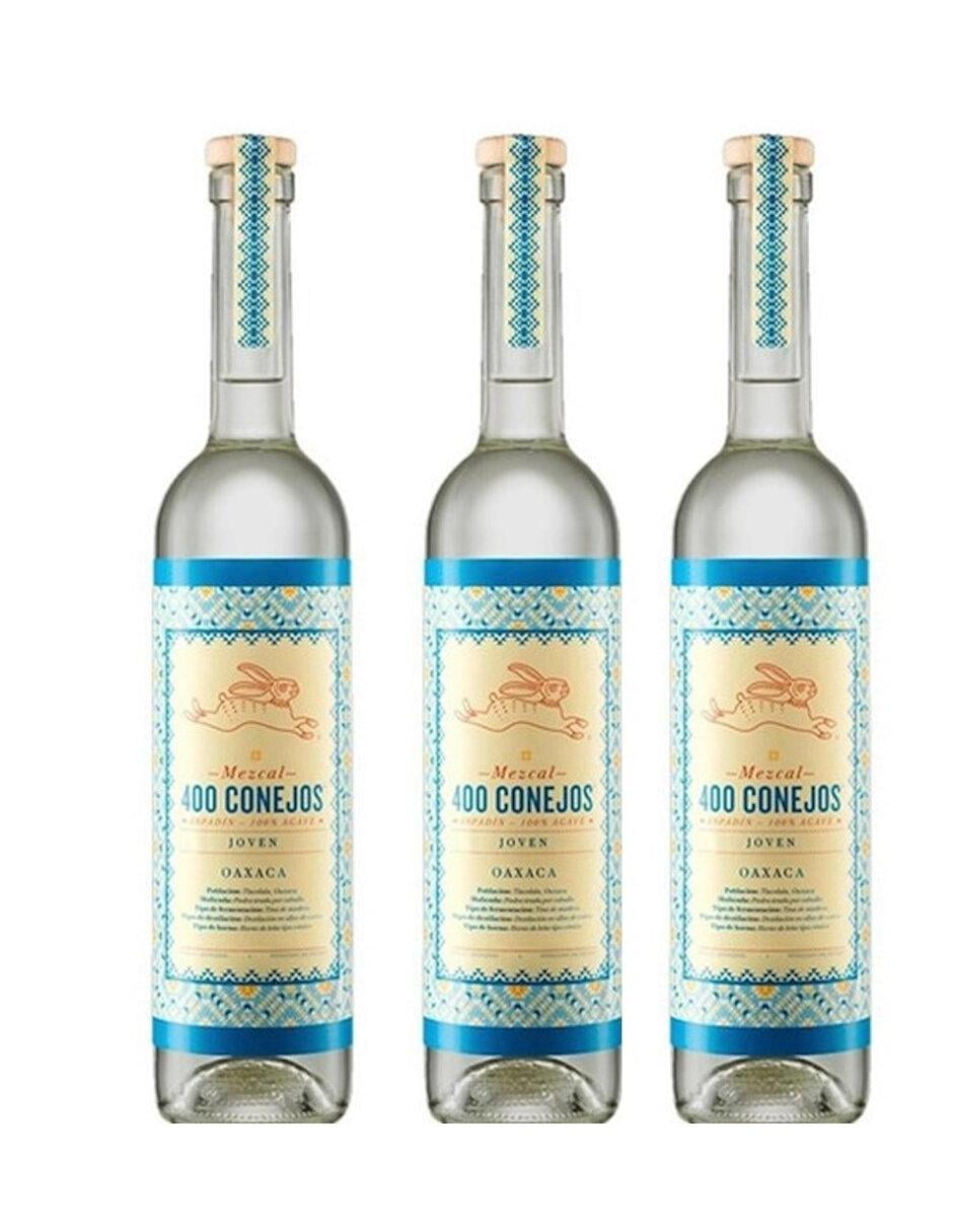 Paquete 3X2 Mezcal 400 Conejos Joven 200 ml 400 Conejos