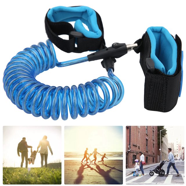 Cinturón para caminar para niños cinturón antipérdida arnés de cuerda de alambre suave elástico pulsera con cerradura codificada para niños pequeños ANGGREK Otros