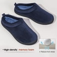 thumbnail image 5 of HomeTop Men's Coral Fleece Comfort Slip On Slippers Closed Toe House Shoes, 5 of 9