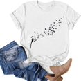 thumbnail image 4 of Fiudx Tops para Mujer Blusa Informal de Manga Corta con Cuello Redondo y Estampado para El Día de San Valentín para Mujer, 4 of 6