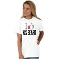thumbnail image 5 of Funny Couples Matching Set Beard Butt Women's Graphic T Shirt Tees Brisco Brands X, 5 of 6