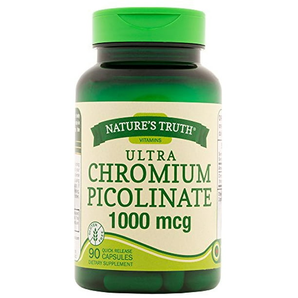 5 Pack Nature's Truth Chromium Picolinate 1000mcg Dietary Supplement 90 Each