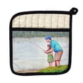 thumbnail image 1 of Betsy Drake PT723 Learning to Fish Pot Holder, 1 of 1