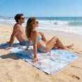 thumbnail image 7 of AZXY Coastal Starfish Beach Towel, Microfiber Seashell Print Quick Dry Absorbent Towel, Large Soft Towel for Pool, Gym, Summer Outdoor, 7 of 7