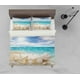 thumbnail image 1 of 3D Tropical Beach Starfish Blue Sea Funda nórdica Juego de cama Set Funda nórdica, 1 of 3