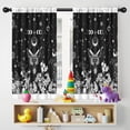 thumbnail image 5 of Blackout Kids Curtains,Black Gothic Sun Moon Flower Pattern Childrens Insulated Curtains Set Of 2,Bedroom Essentials,Toddler Room Decor 42x54in(106x137cm), 5 of 5