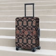 thumbnail image 3 of Wukai Retro Floral Elastic Luggage Cover: Personalized Protection for Your Suitcase - Fits 19~29-inch, Washable & Durable Travel Companion-, 3 of 8
