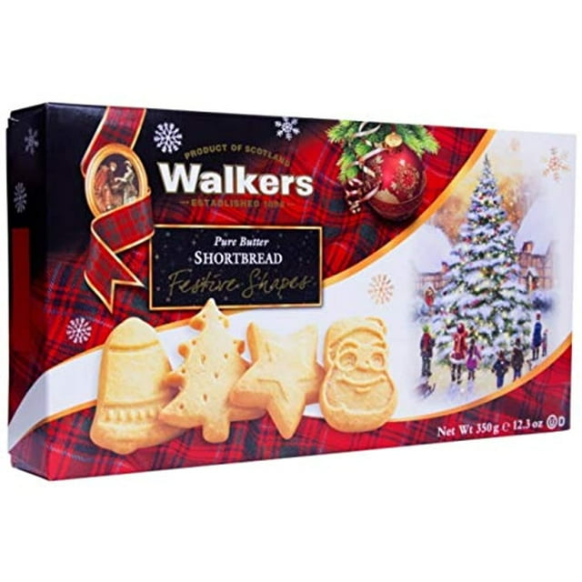 Walkers Shortbread Festive Shapes In Holiday Box, 12.3 Ounces (Pack Of