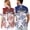 1585, variant on Horse Usa Flaghawaiian Short Sleeve Button-Up Shirt
