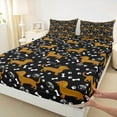 thumbnail image 3 of Manfei Black Brown Dachshund Full Size Sheets for Teens, Kawaii Pet Dog Lover Bed Sheets, Cartoon Animal Sheet Sets, Luxury Bedroom Decor, 4 Pieces, 3 of 7