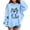 H202 Blue, variant on SJLDQY Girls Hoodies Casual Hooded Sweatshirt Long Sleeve Cat Graphic Pullover Tops Size 4-5 Years