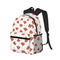 thumbnail image 2 of Lsque Hand Drawn Watermelon Classic Casual Backpack - Large Capacity Water-Resistant Backpack for School, Work, Travel, and Outdoor Activities, 2 of 8