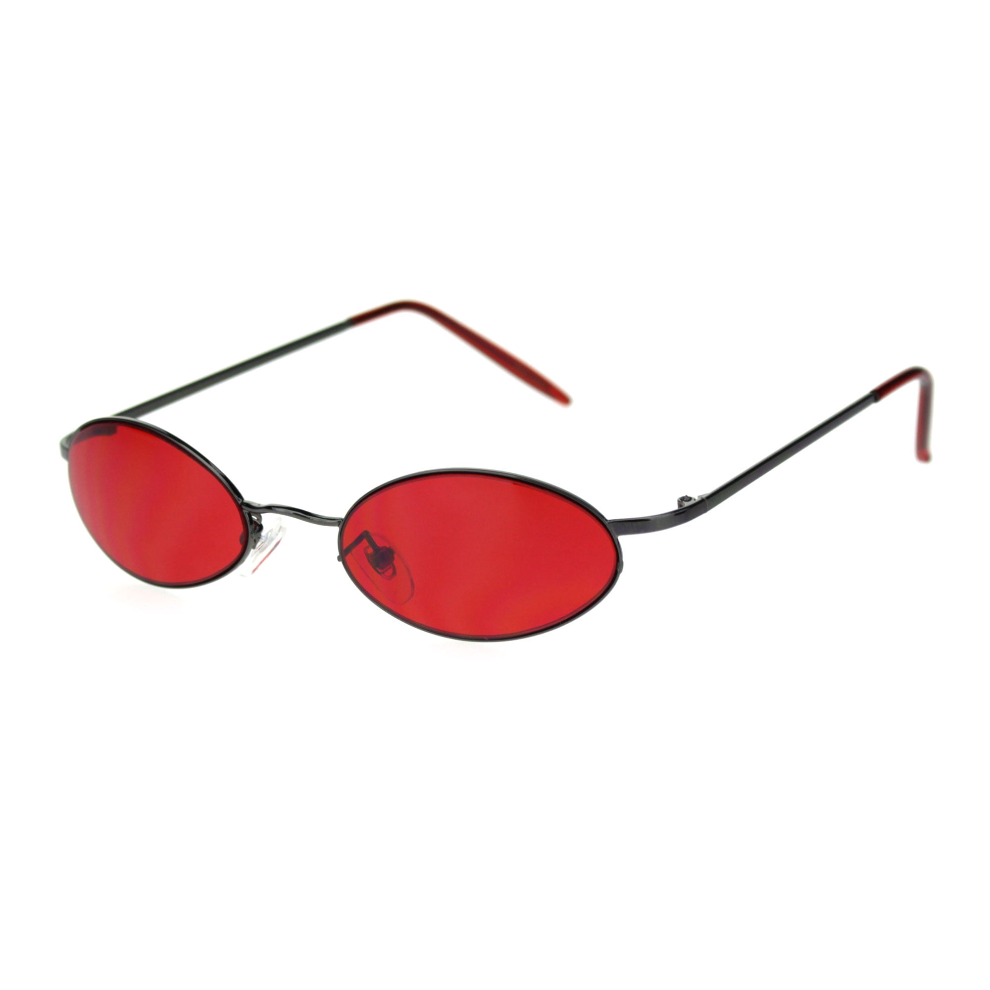 O2 Eyewear 7143 Candy Horned Rim Matte Finish Flash Retro Womens Mens Funky Sunglasses