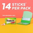 thumbnail image 5 of Trident Sugar Free Watermelon Twist Xylitol Chewing Gum, 14 pieces, 3 Wallet Packs, 5 of 9