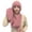 Pink, variant on Hat and Scarf Set for Women Winter Warm Elastic Soft Ear Protection Knitted Scarf Hat One Piece Set Fleece Lined Beanie Hat Windproof Cap Scarf Set