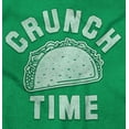 thumbnail image 2 of Crunch Time Taco Tuesday Funny Foodie Womens Fitted Plus Size Graphic Tee Brisco Brands 2X, 2 of 5