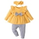 thumbnail image 2 of Conjuntos de blusa y camisa de manga larga con cuello redondo para niños Conjunto de dos piezas de top y pantalón de manga larga con cuello redondo de color liso para niños Blusa de poliéster para niñ, 2 of 8