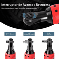 thumbnail image 3 of Llave De Impacto Inalámbrica Pistola Eléctrica 3/8 Belug, Roja, 3 of 5