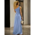 thumbnail image 2 of One-Shoulder Belted Front Split Dress, 2 of 11