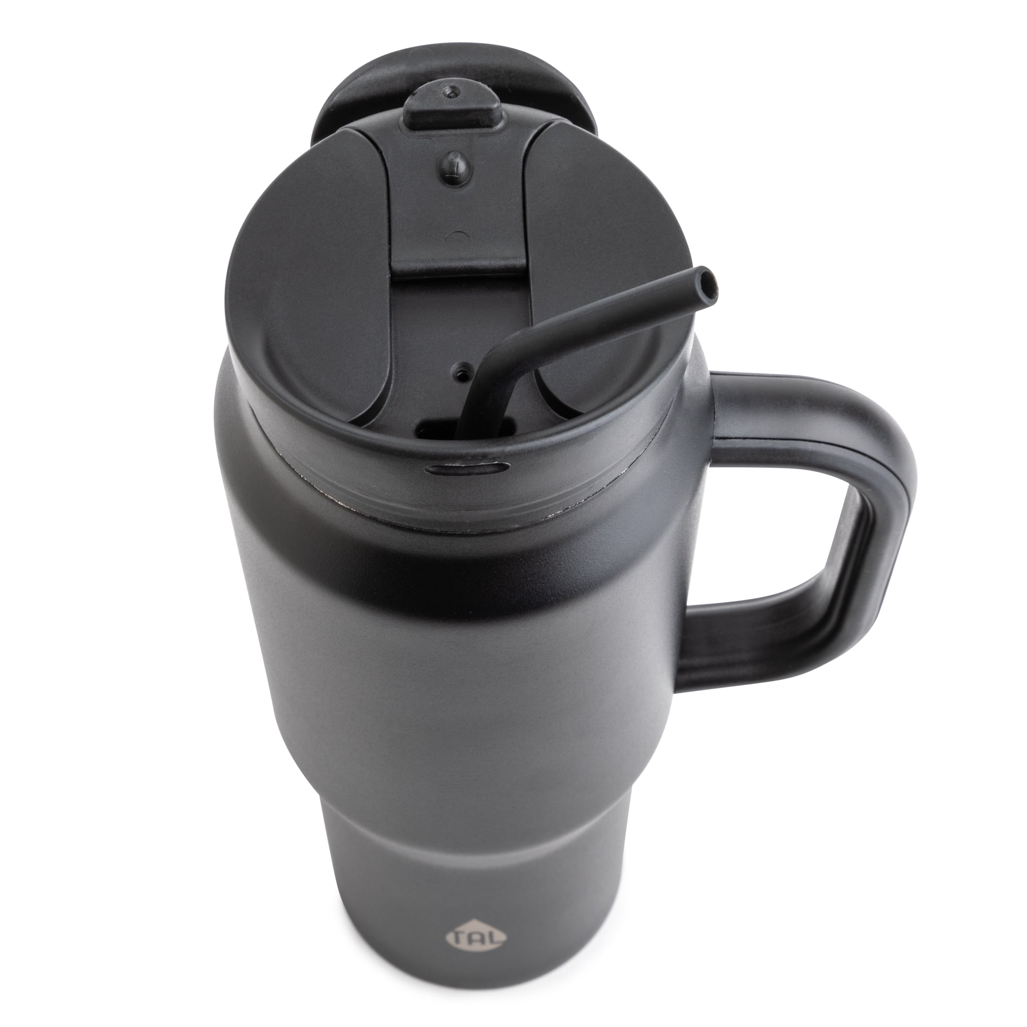 TAL Stainless Steel Basin Water Bottle with Handle 30 fl oz, Black