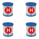 thumbnail image 1 of Juego de 4 cartuchos de filtro para piscinas, tipo H universal para piscinas, 1 of 5