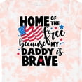 thumbnail image 4 of Inktastic Home of the Free Because My Daddy is Brave with Flag Boys or Girls Toddler T-Shirt, 4 of 5