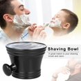 thumbnail image 2 of Black plastic beard brush bowl shaving foam bowl, 2 of 4