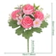 thumbnail image 3 of Ramo de peonías de plástico - flores artificiales rosas, moradas, azules y blancas para decoración de bodas y accesorios fotográficos, 3 of 6
