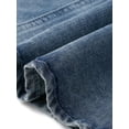 thumbnail image 5 of Agnes Orinda Women's Plus Size Easter Long Sleeves Button Down Belted Denim Shirt Midi Jean Dresses 1X Gray Blue, 5 of 5