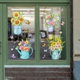 thumbnail image 7 of Spring Flowers Window Clings Floral in Jars Butterflies Glass Sticker Decal Anti Collision Double-Side Static Window Decals for Home, 7 of 7