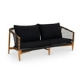 thumbnail image 2 of Moe's Home Collection Kuna Outdoor Sofa Black Wood Sofas, 2 of 6