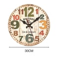 thumbnail image 2 of 30cm Battery Operated Wall Clock Noiseless Quartz Wall Clock Decor for Kitchen School Office, 2 of 2