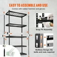 thumbnail image 2 of VEVOR Storage Shelving Unit 5-Tier Adjustable 36"W x 16"D x 72"H, 2000 lbs Load Heavy Duty Garage Shelves Metal Organizer Wire Rack, 2 of 9
