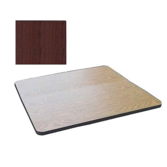 Square Cafe Breakroom Top in Walnut (36 in. Square/Cherry)