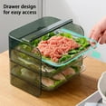 thumbnail image 4 of Aursykel Multi functional Kitchen Organizer Transparent Storage Drawer Shelf for Fruits Vegetables Side Dishes Multi layer Design Easy Extraction Anti slip for Home Organization, 4 of 8