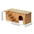 thumbnail image 3 of Syrian Hamster Climbing Ladder Ladder House Small Hideouts Cage Play House Chew Toy for Hamsters, 3 of 8