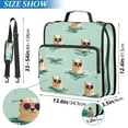 thumbnail image 4 of 3 Ring Zipper Binder with Shoulder Strap Waterproof Trapper Keeper 2 Inch D-Ring 500 Sheets Capacity Otter with Sunglasses Swimming, 4 of 7