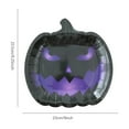 thumbnail image 3 of Honmine 10 Pieces Halloween Pumpkin Paper Plates Black Orange Pumpkin Grimace Plates Disposable Serving Trays for Halloween Party Favors, 3 of 6