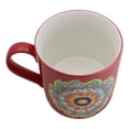 thumbnail image 2 of Red Muladhara Root Chakra Zen Flower Of Life Mandala Circle Ceramic Mug Cup, 2 of 9