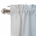 thumbnail image 4 of Grey Lake Blue Gradient Curtain Valances Set Minimalist Ombre Modern Art Kitchen Curtains 36&nbsp;inch Length Rod Pocket Valance and Tiers 3 Piece Set Small Bedroom Bathroom Laundry Decor, 4 of 9