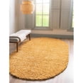 thumbnail image 1 of Unique Loom 3153417 5 x 8 ft. Davos Shag Oval Rug, Sunglow, 1 of 2
