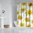 thumbnail image 2 of Waterproof Cute Sunflower Colorful Shower Curtain 72x72 Inch Boho Style Polyester Unique Shower Curtain for Bathroom Hotel Home Decor with 12 Plastic Hooks, 2 of 5