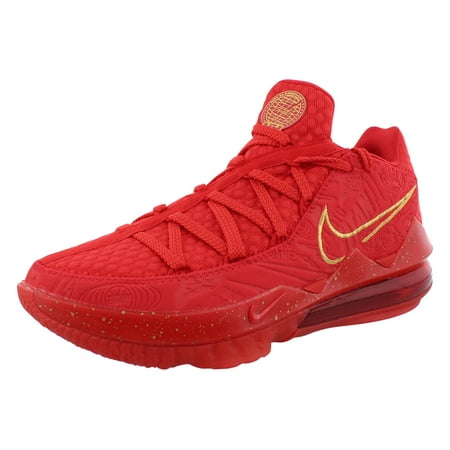Nike Lebron Xvii Low Ph Unisex Shoes Size 7, Color: University Red/Metallic Gold