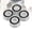Silver, variant on YAHHU 4pcs Speaker Isolation Feet Aluminum Alloy Reduce Vibration Spikes Pads Black Amplifier CD DVD Player HiFi Devices Retro Turntable Stand Bases Absorber Mat (1.5 inches / 38 mm)