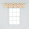 thumbnail image 2 of Ambesonne Pizza Window Valance, Fast Food Colorful Cartoon, 42" x 12", White Multicolor, 2 of 3