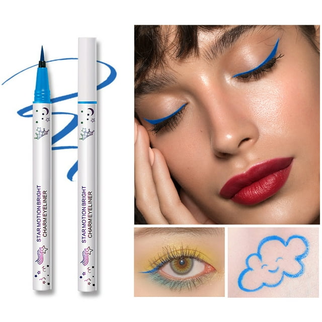 WIFKLSIIPG 1PCS Eyeliner Mignon Extrêmement Fin Imperméable Résistant à la Transpiration Séchage Rapide Eyeliner Liquide Toute la Journée Eyeliner Liquide Imperméable 1ml